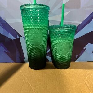 Starbucks Emerald Textured Tumbler Duo